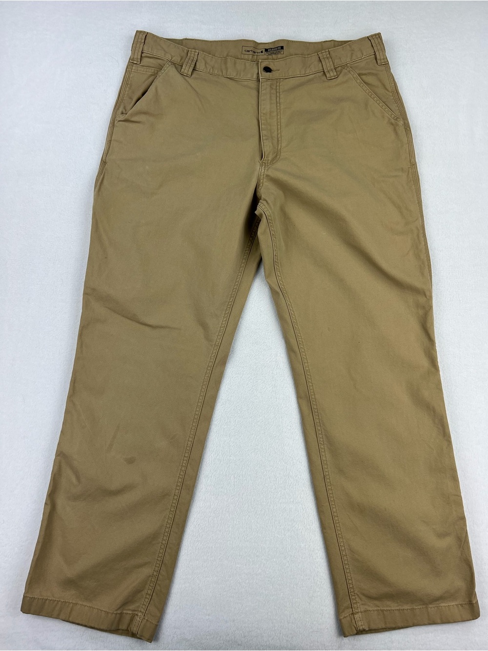 Carhartt Mens Rugged Flex Relaxed Fit Khaki Ripstop Utility Pants Size 40x32